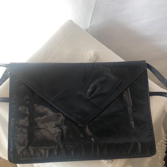 ATTANASIO black leather Vintage handbag. - Picture 10 of 10